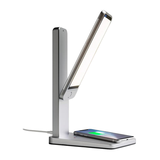 Helpox 3-in-1 Foldable LED Desk Lamp with Integrated Qi Wireless Charging Base